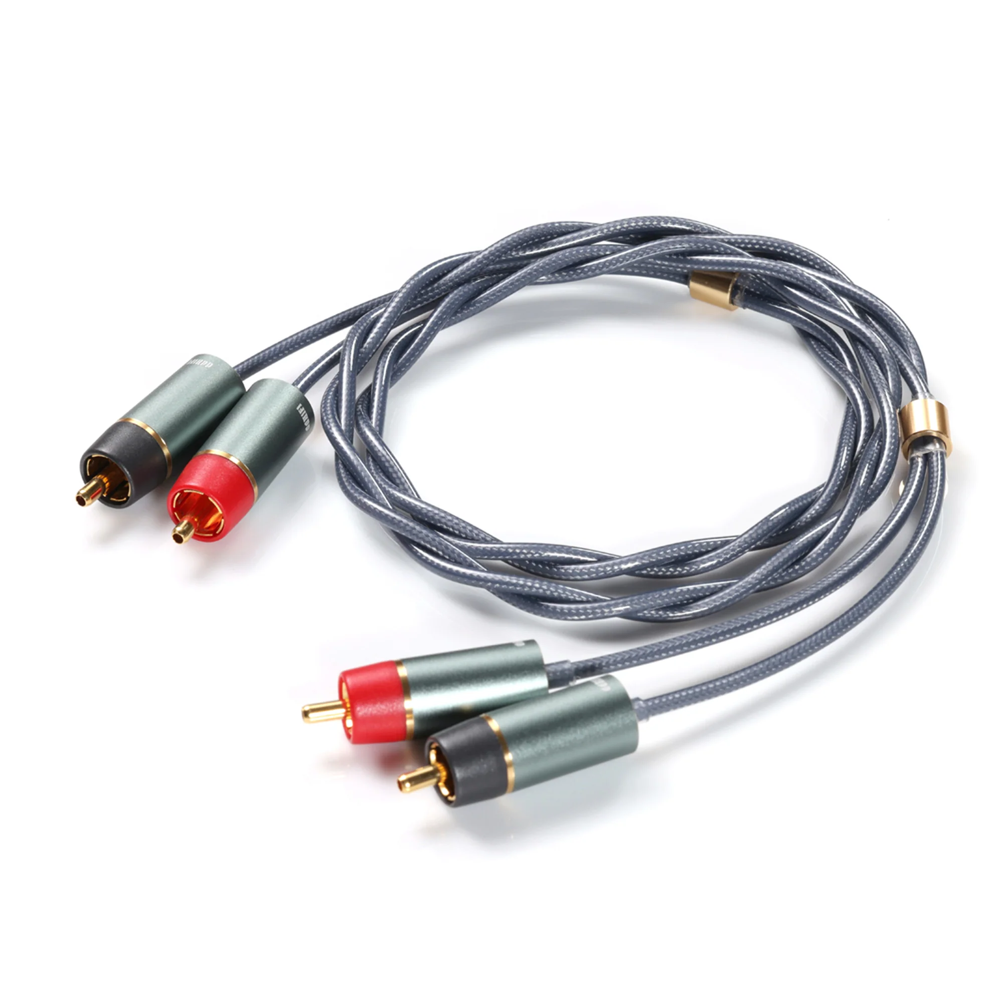 ddHiFi RC Series Shielded Silver RCA Interconnect Cable - Image 11