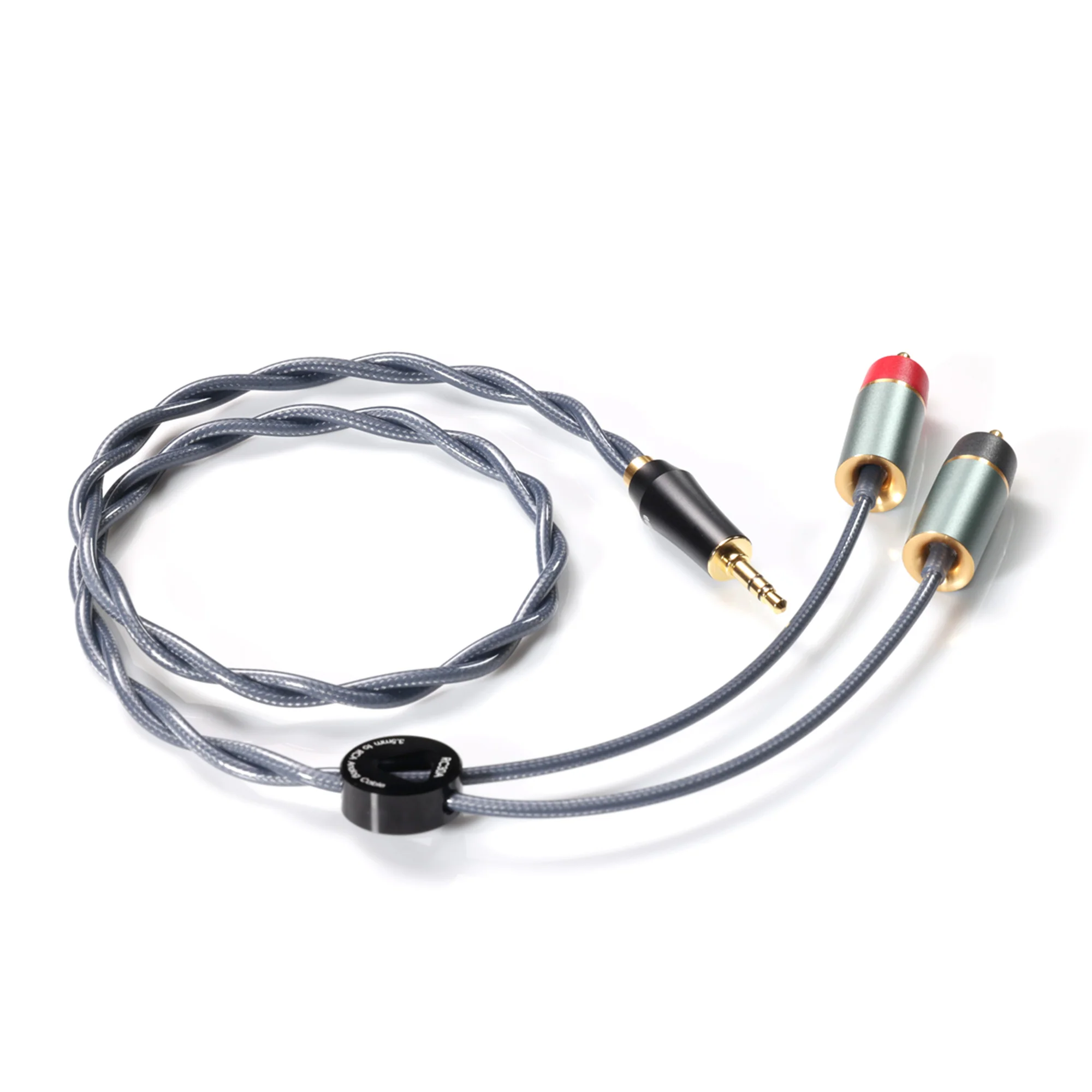 ddHiFi RC Series Shielded Silver RCA Interconnect Cable - Image 3
