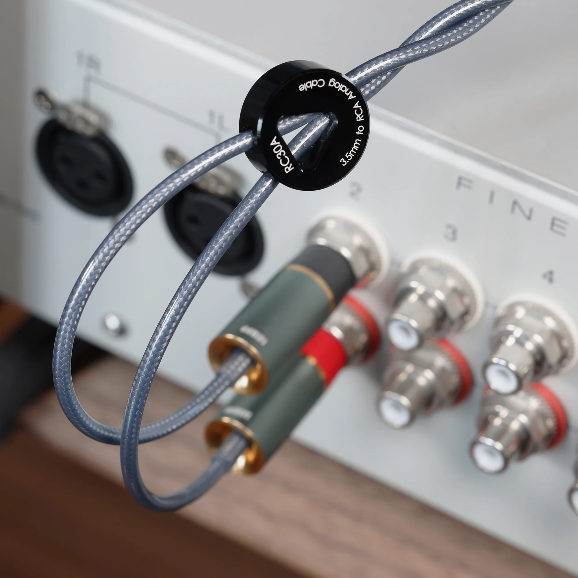 ddHiFi RC Series Shielded Silver RCA Interconnect Cable - Image 6