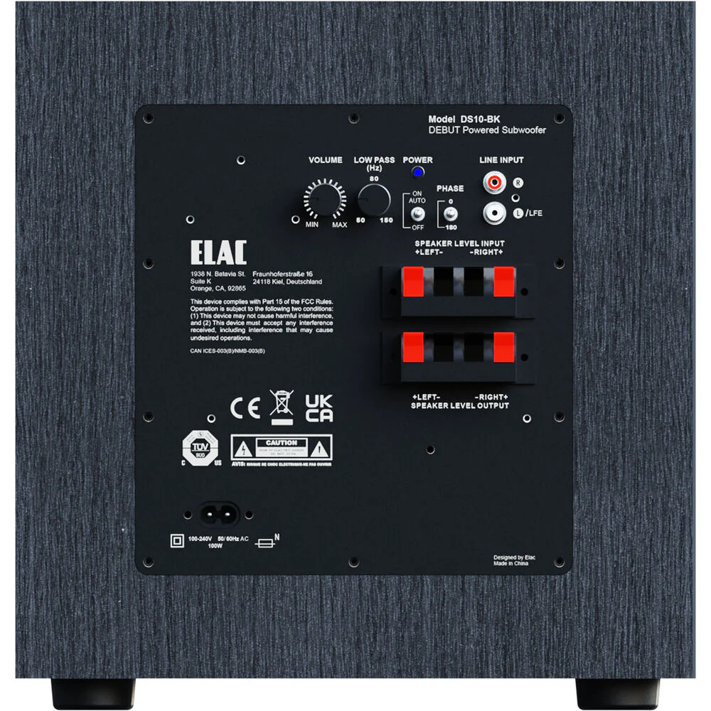 ELAC Debut 3.0 DS103 10" Powered Subwoofer - Image 4