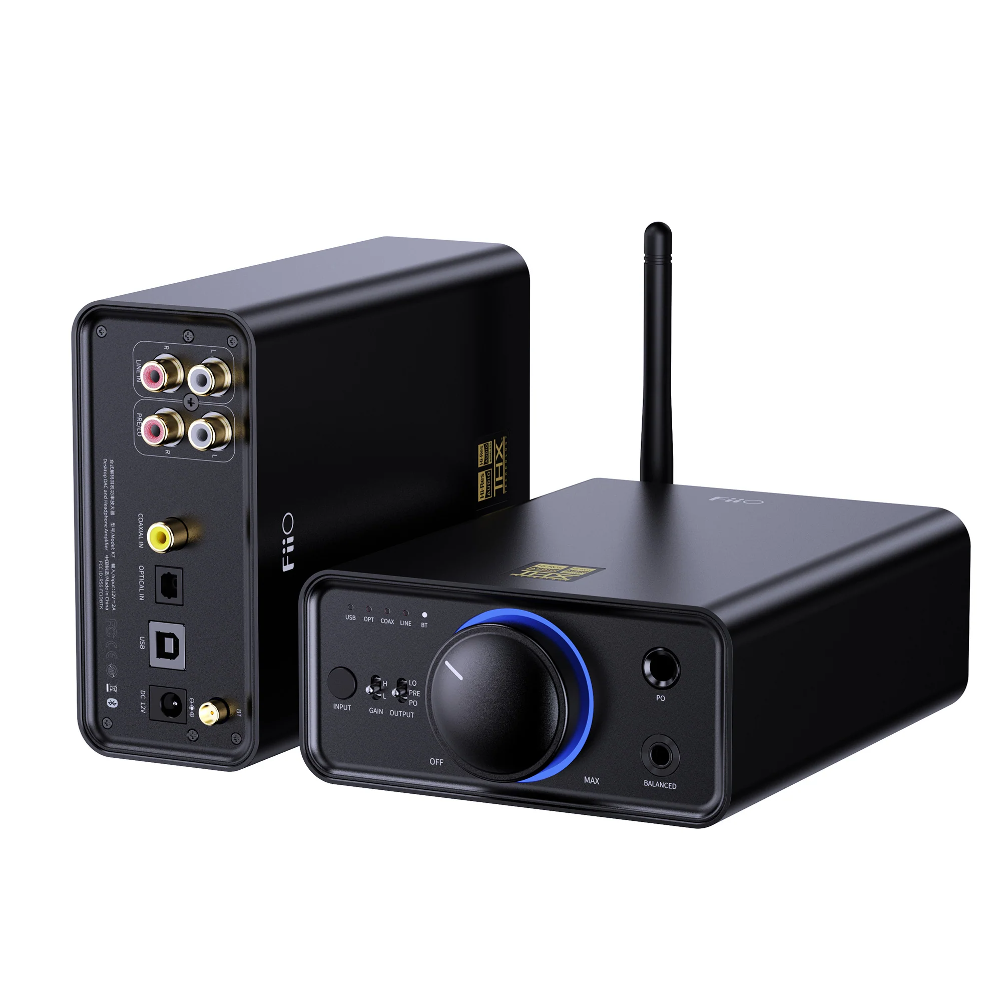 FiiO K7 BT Bluetooth DAC & Headphone Amplifier - Image 3