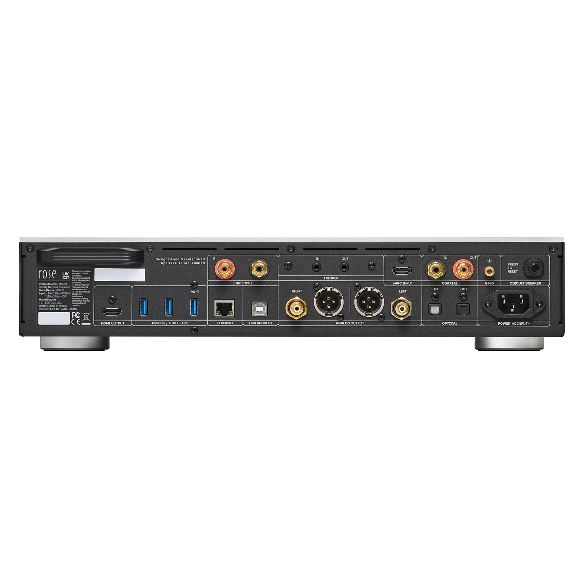 HiFi ROSE RS451 Network Streamer & Headphone Amplifier - Image 8