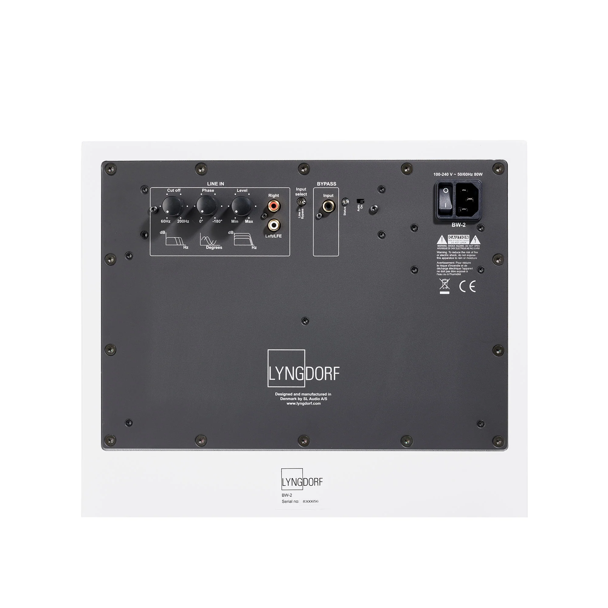Lyngdorf BW-2 Subwoofer with Gabriel® fabric cover - Image 9