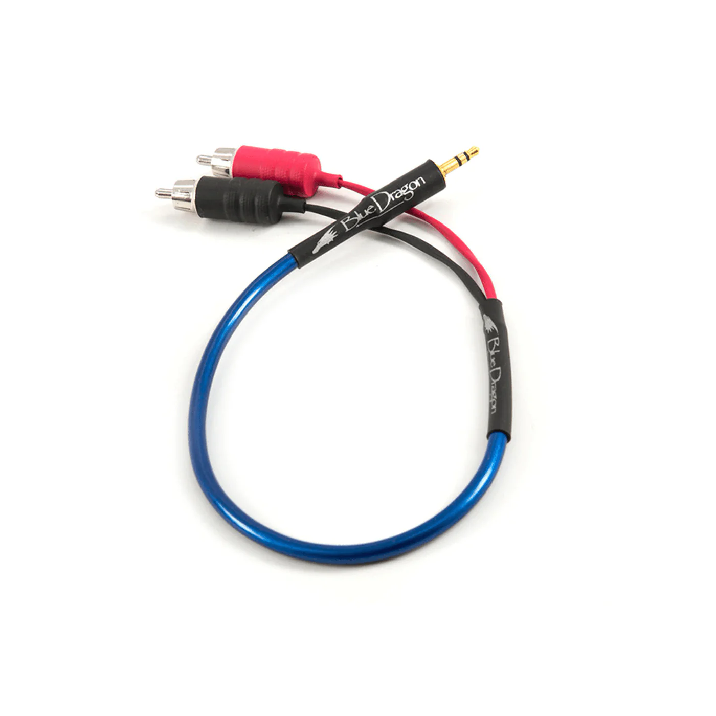 Moon Audio Dragon Cables Blue Dragon Portable Mini to RCA V3 1ft - Image 3