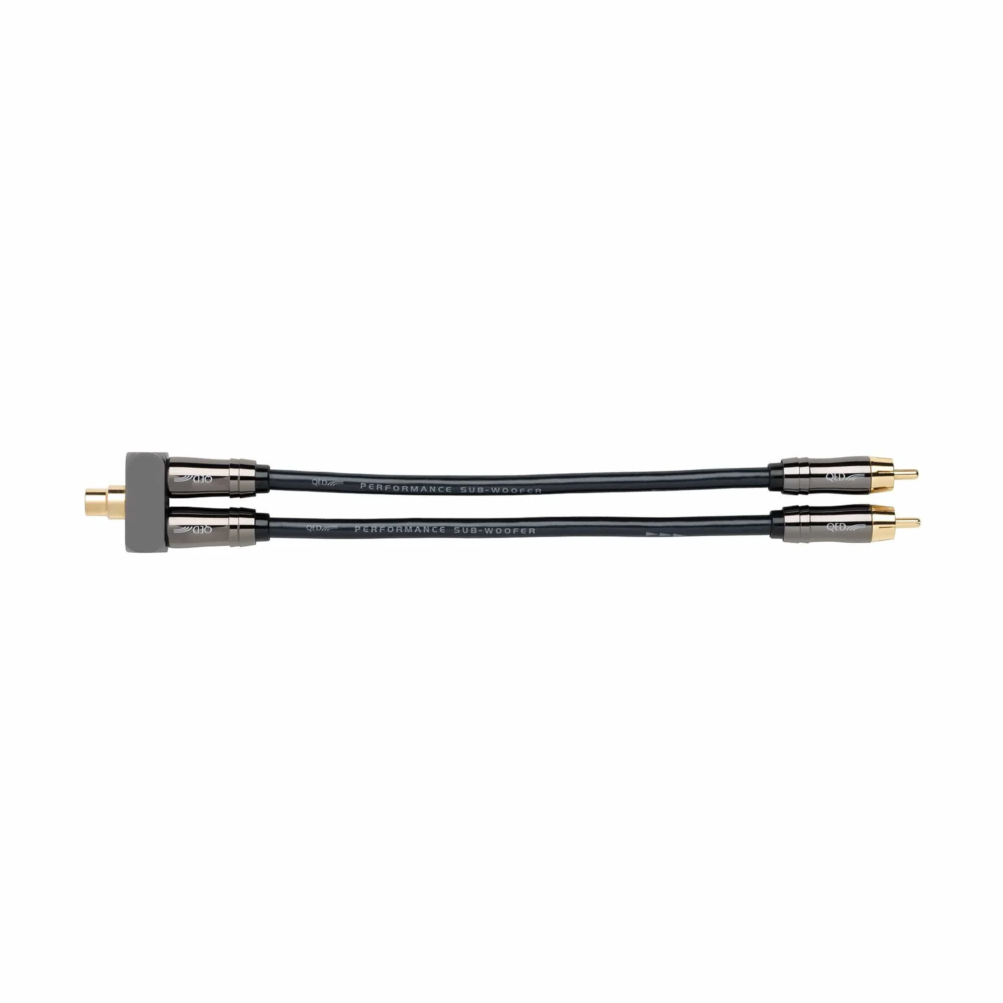 QED Performance Subwoofer Y Adapter F/RCA to Dual M/RCA Each - Image 3
