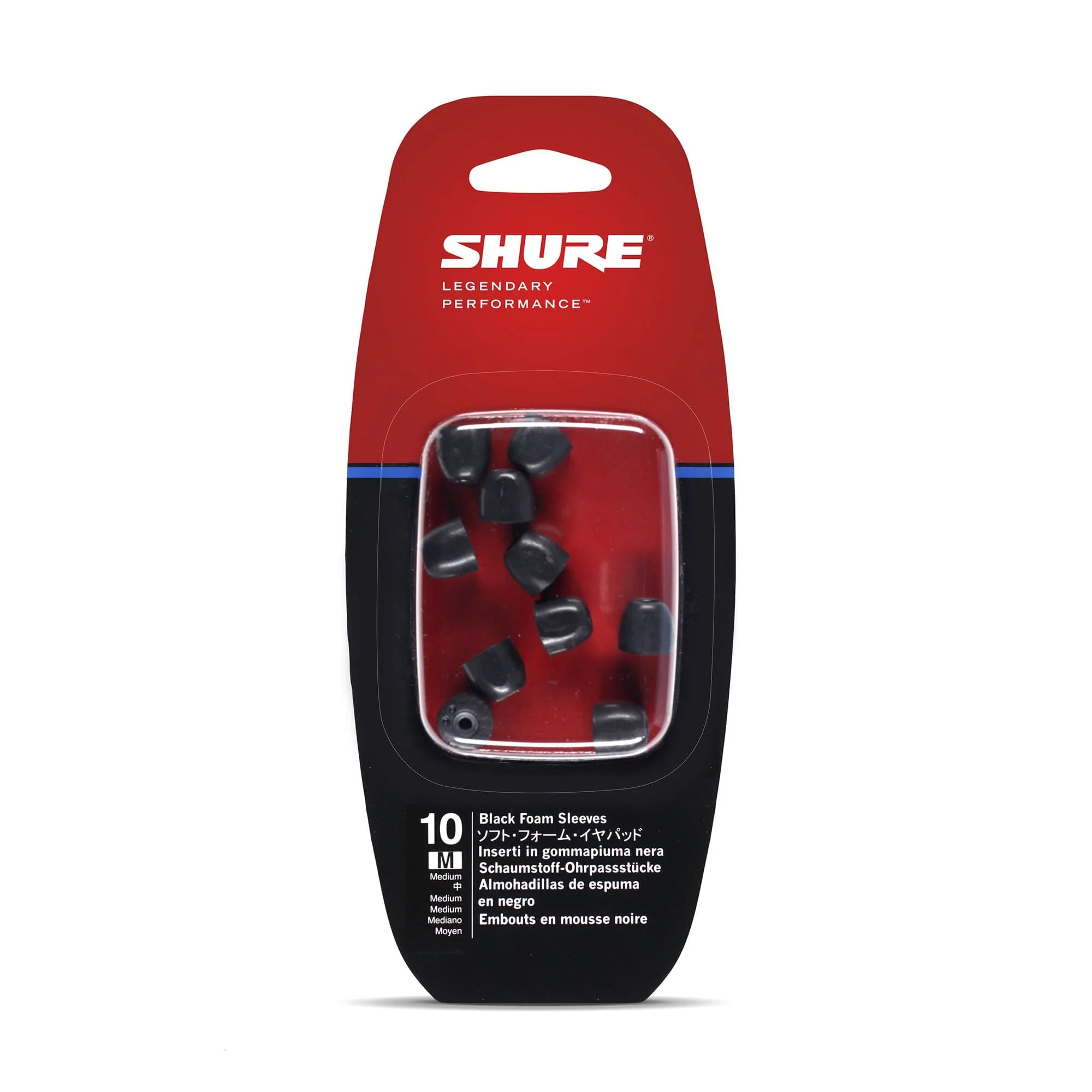 Shure Black Foam Sleeves for SE Series (5 Pairs) - Image 2
