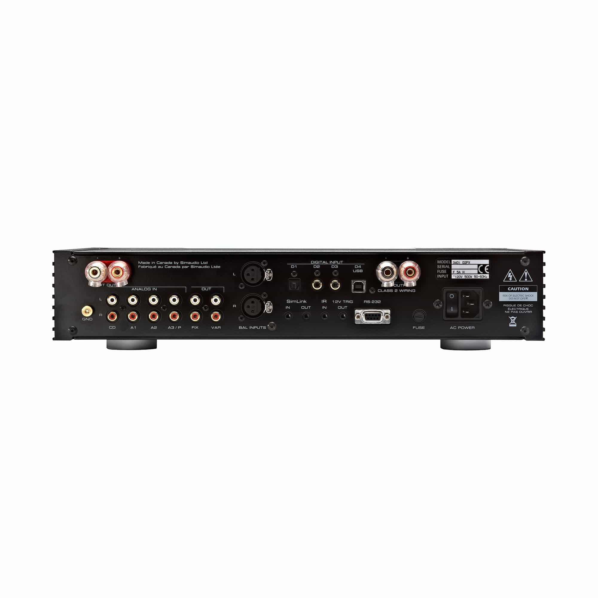 Simaudio MOON 340i D3PX Integrated Amplifier with DSD DAC & Phono Stage - Image 4