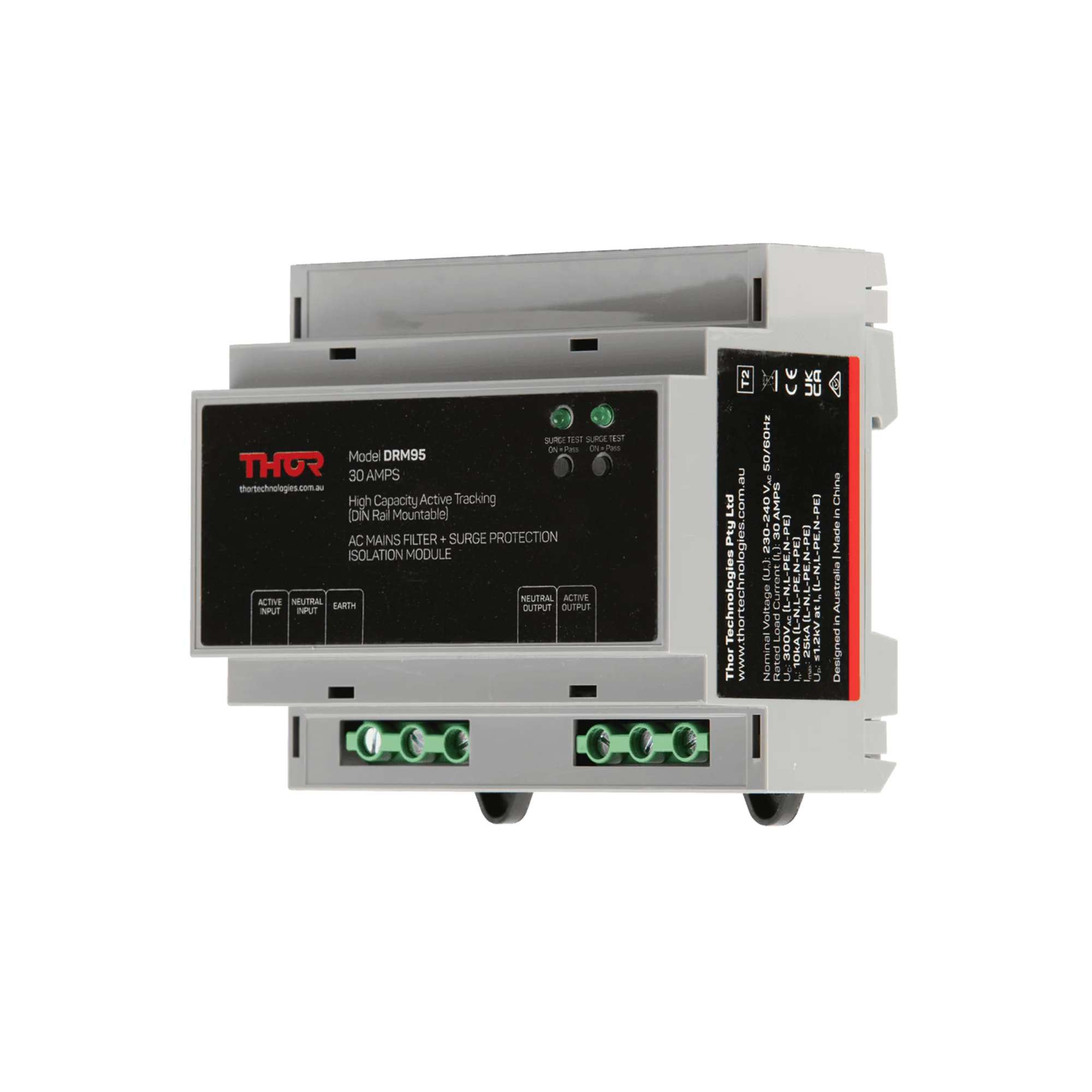 THOR DRM95-30A DIN Mount Elite Filtration with High Capacity Surge Protection - Image 2