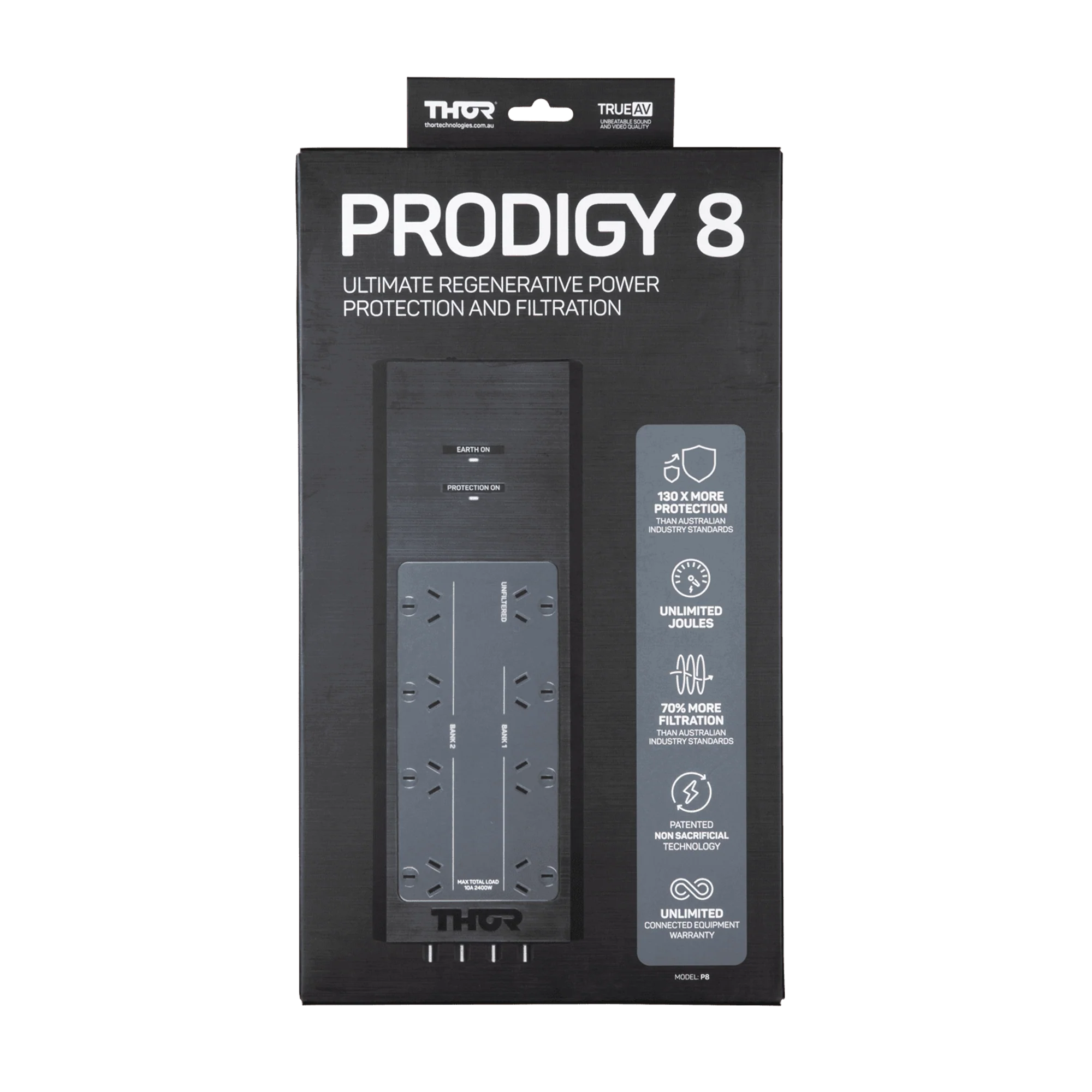THOR P8 Prodigy 8-Way Surge Protector with Elite Filtration - Image 9