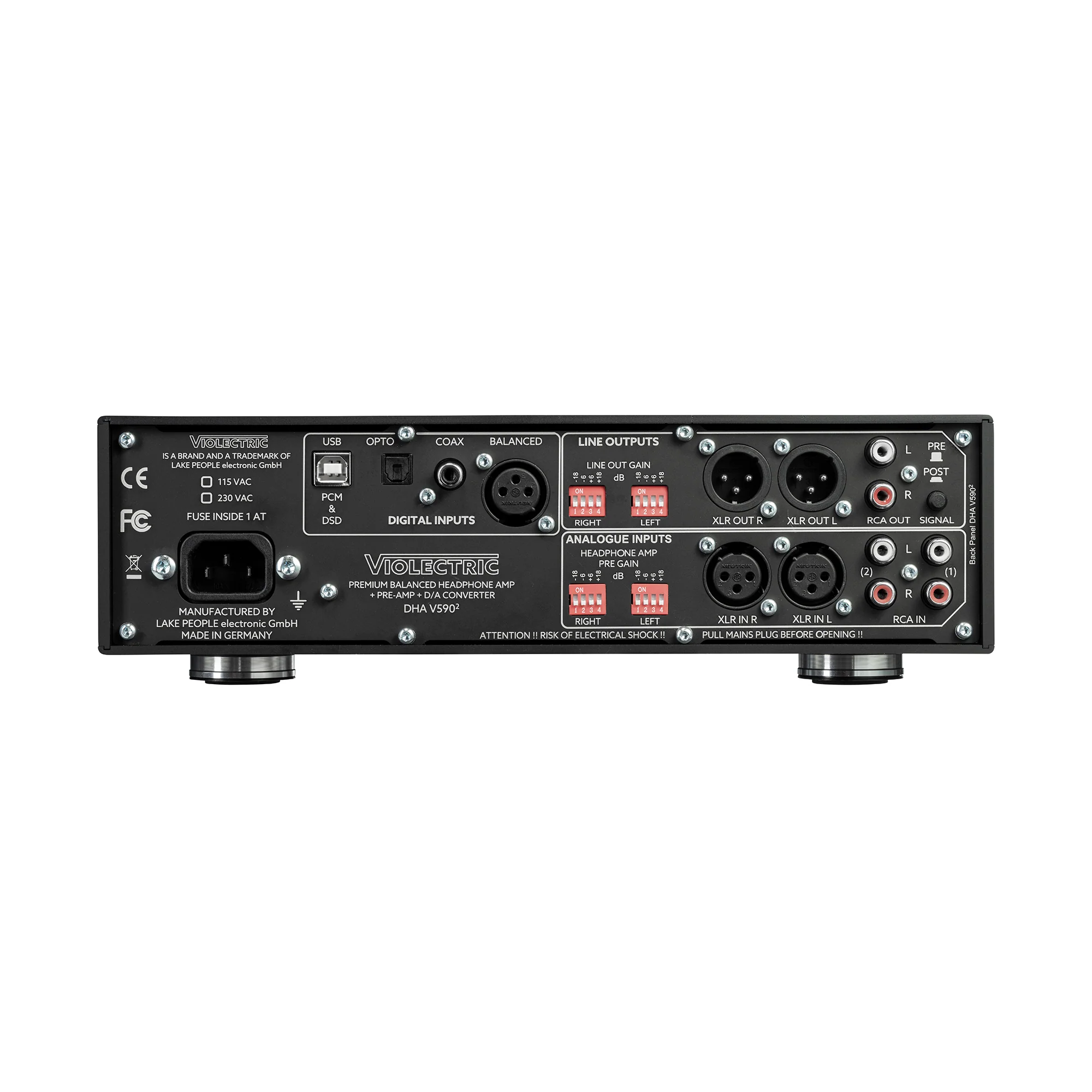 Violectric DHA V590² Balanced Headphone Amplifier & DAC - Image 4